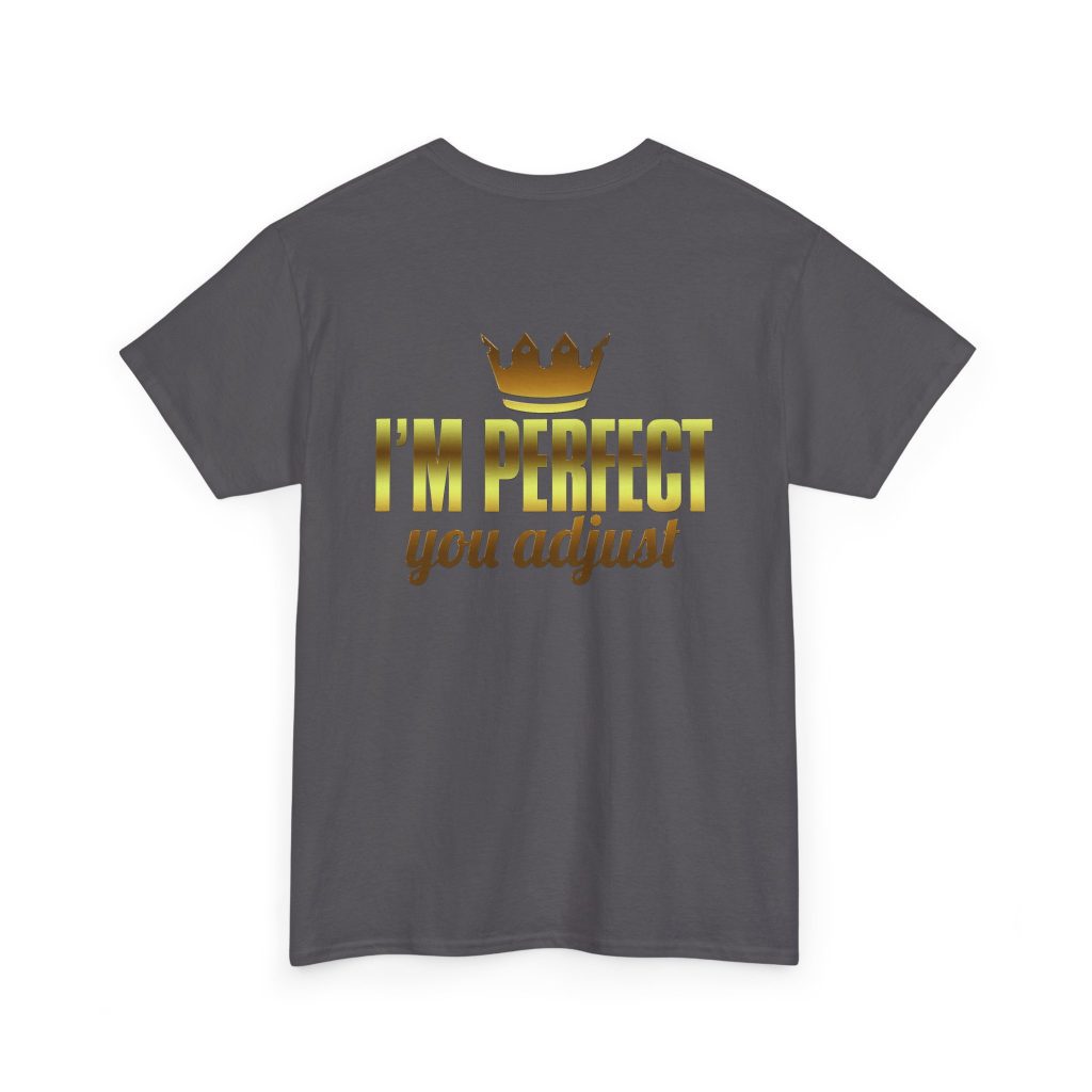 I'm Perfect You Adjust Unisex Heavy Cotton Tee - Image 14