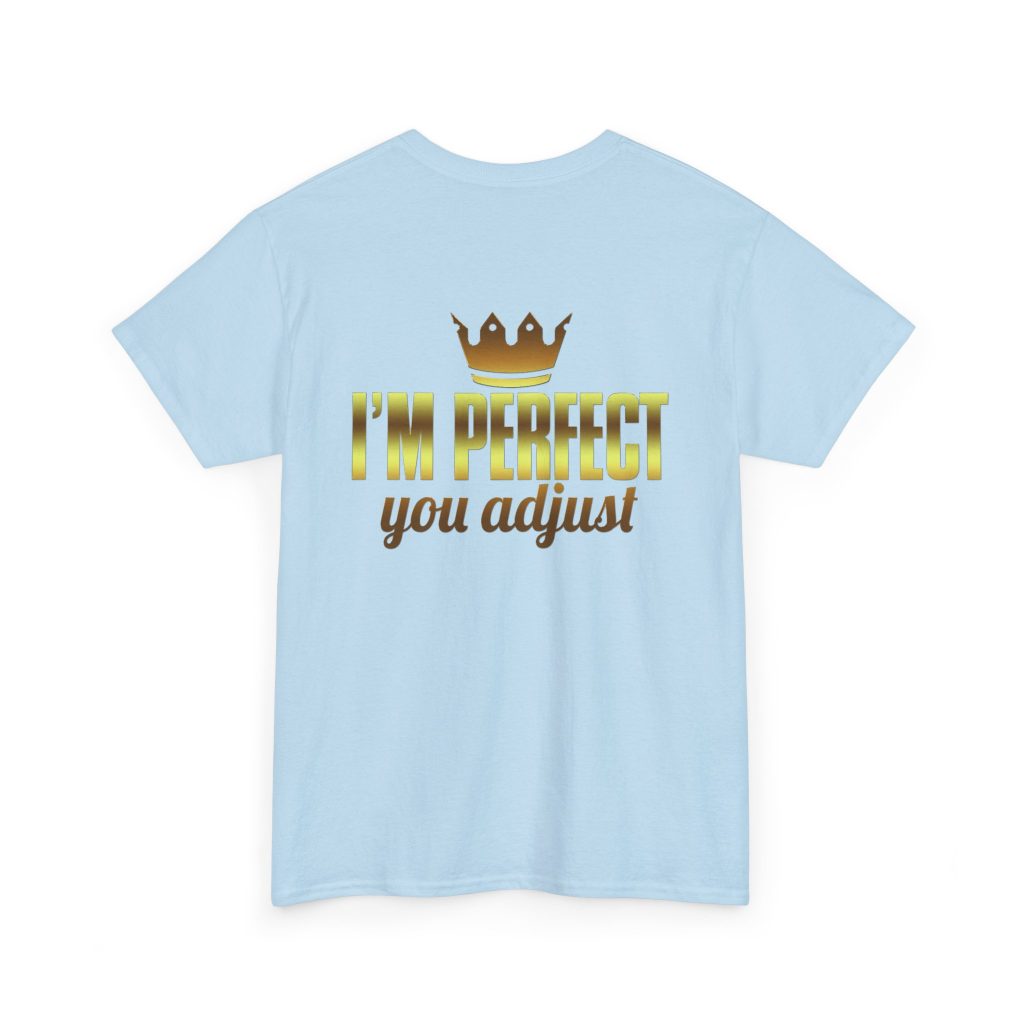 I'm Perfect You Adjust Unisex Heavy Cotton Tee - Image 12