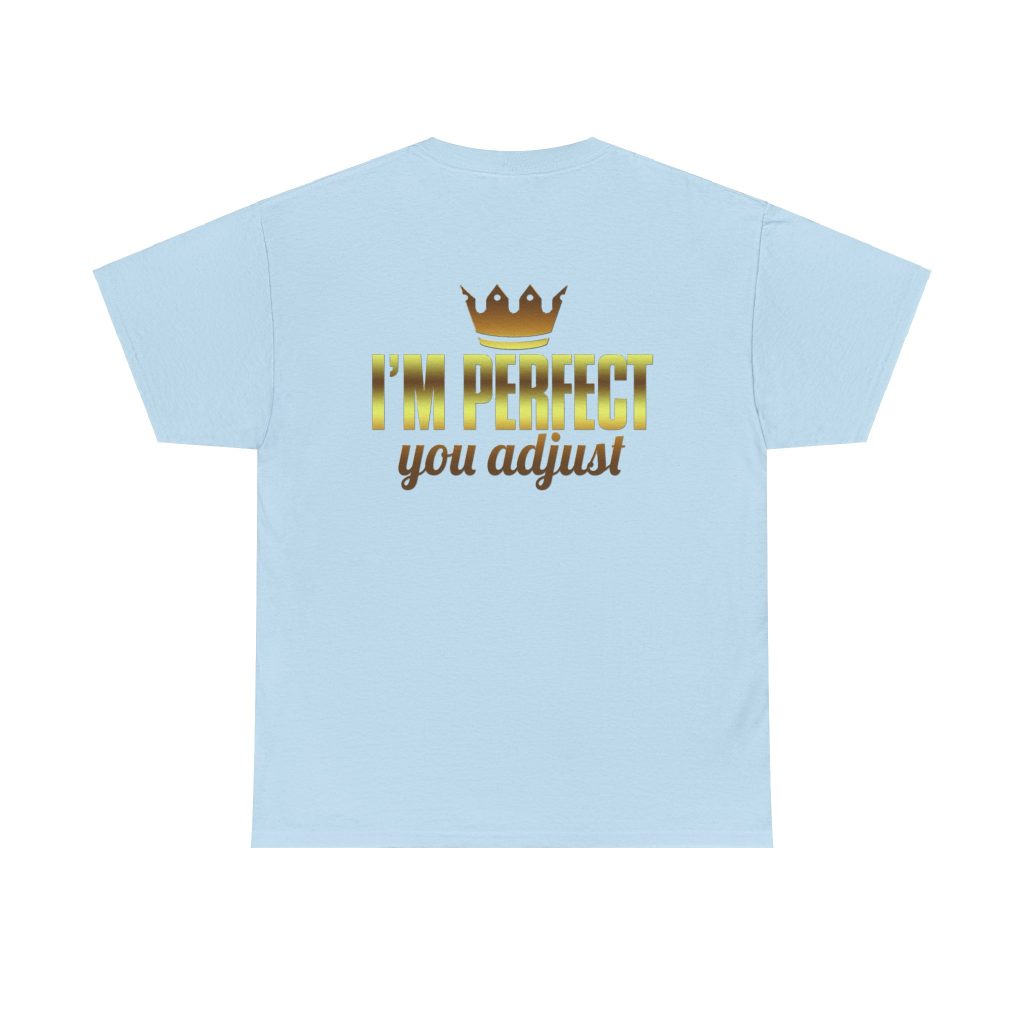 I'm Perfect You Adjust Unisex Heavy Cotton Tee - Image 11