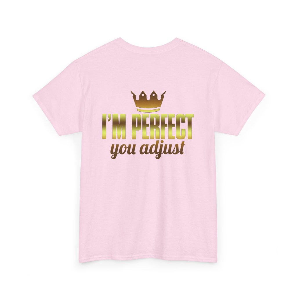 I'm Perfect You Adjust Unisex Heavy Cotton Tee - Image 20