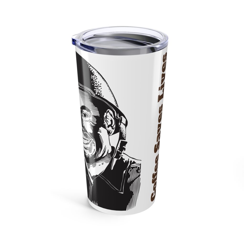 Coffee Saves Lives 20oz Tumbler/Travel Mug - Image 4