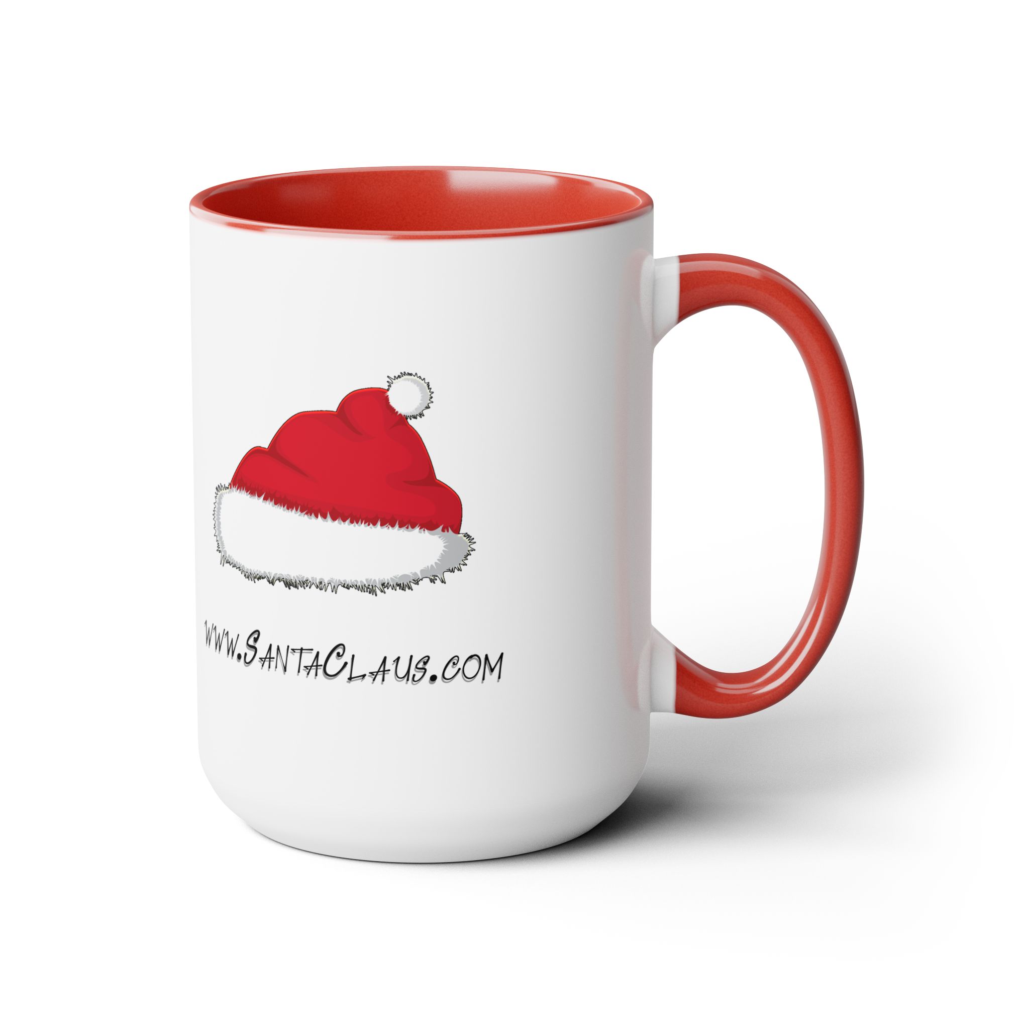 www.SantaClaus.com Ceramic 15oz Coffee Mug