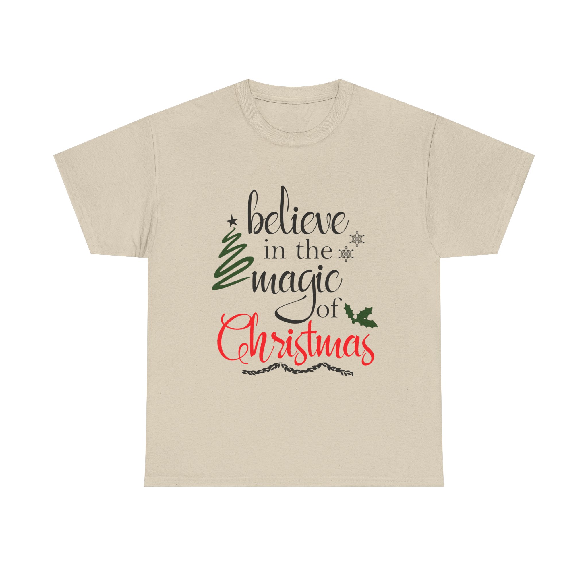 Believe in the magic of Christmas Unisex Heavy Cotton T-shirt
