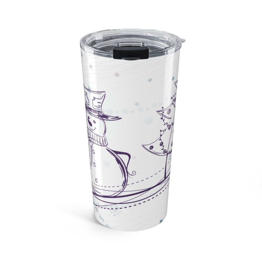 Snowman and Christmas tree 20oz Tumbler/Travel Mug