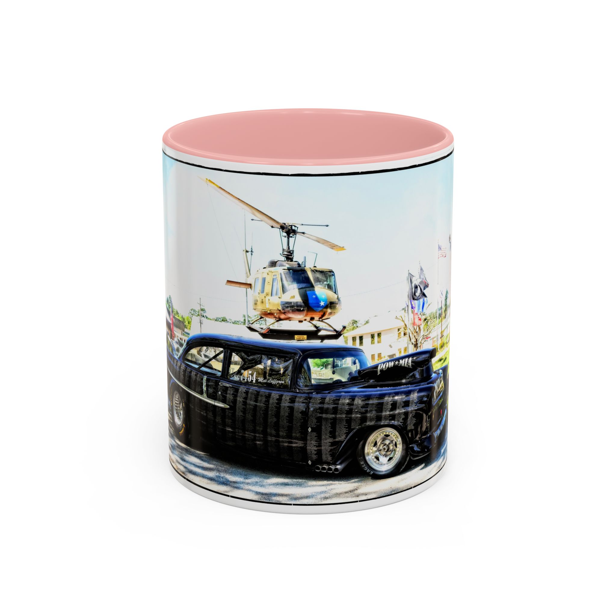 Max Loffgren's POW-MIA Tribute '55 Chevy-Accent Coffee Mug, 11oz