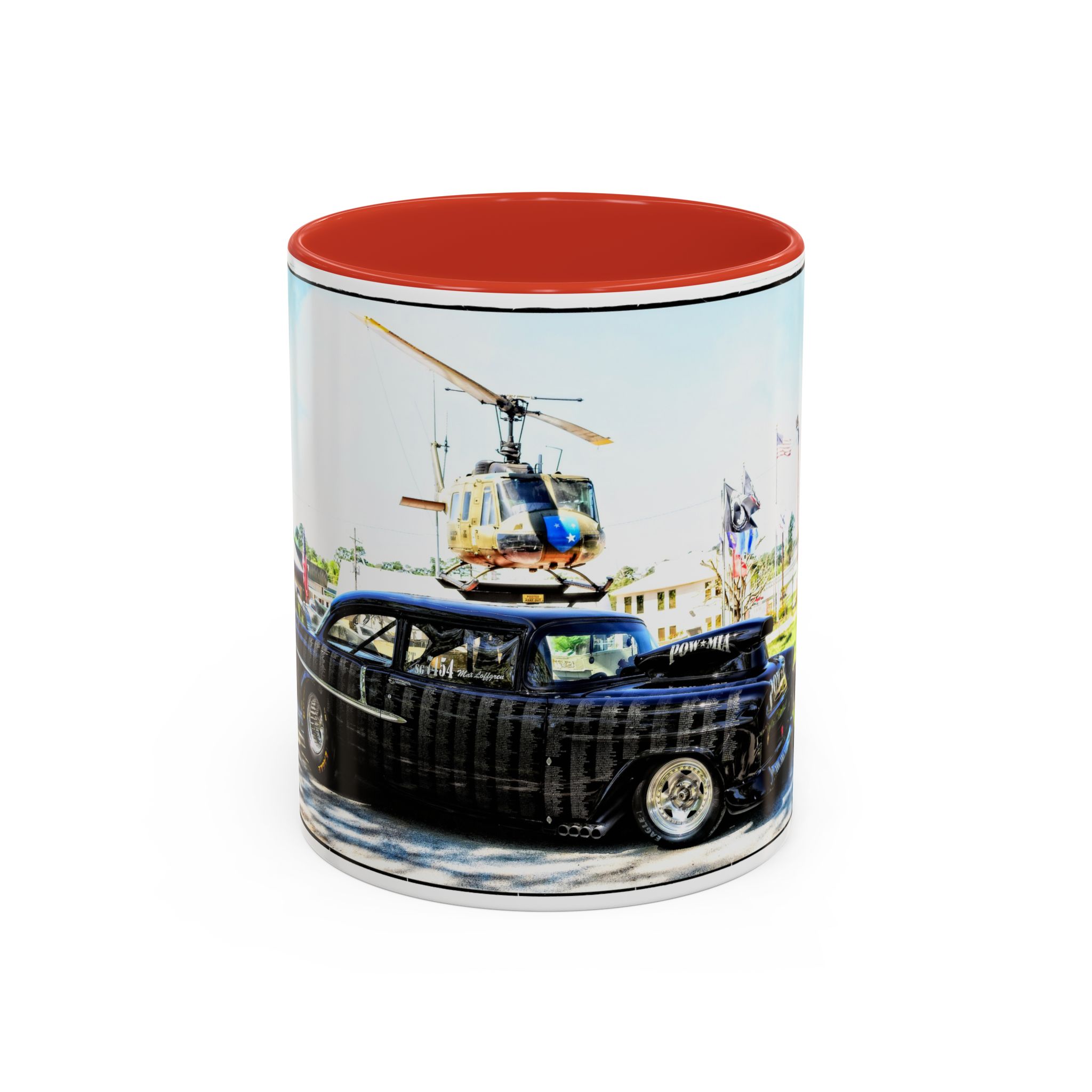 Max Loffgren's POW-MIA Tribute '55 Chevy-Accent Coffee Mug, 11oz