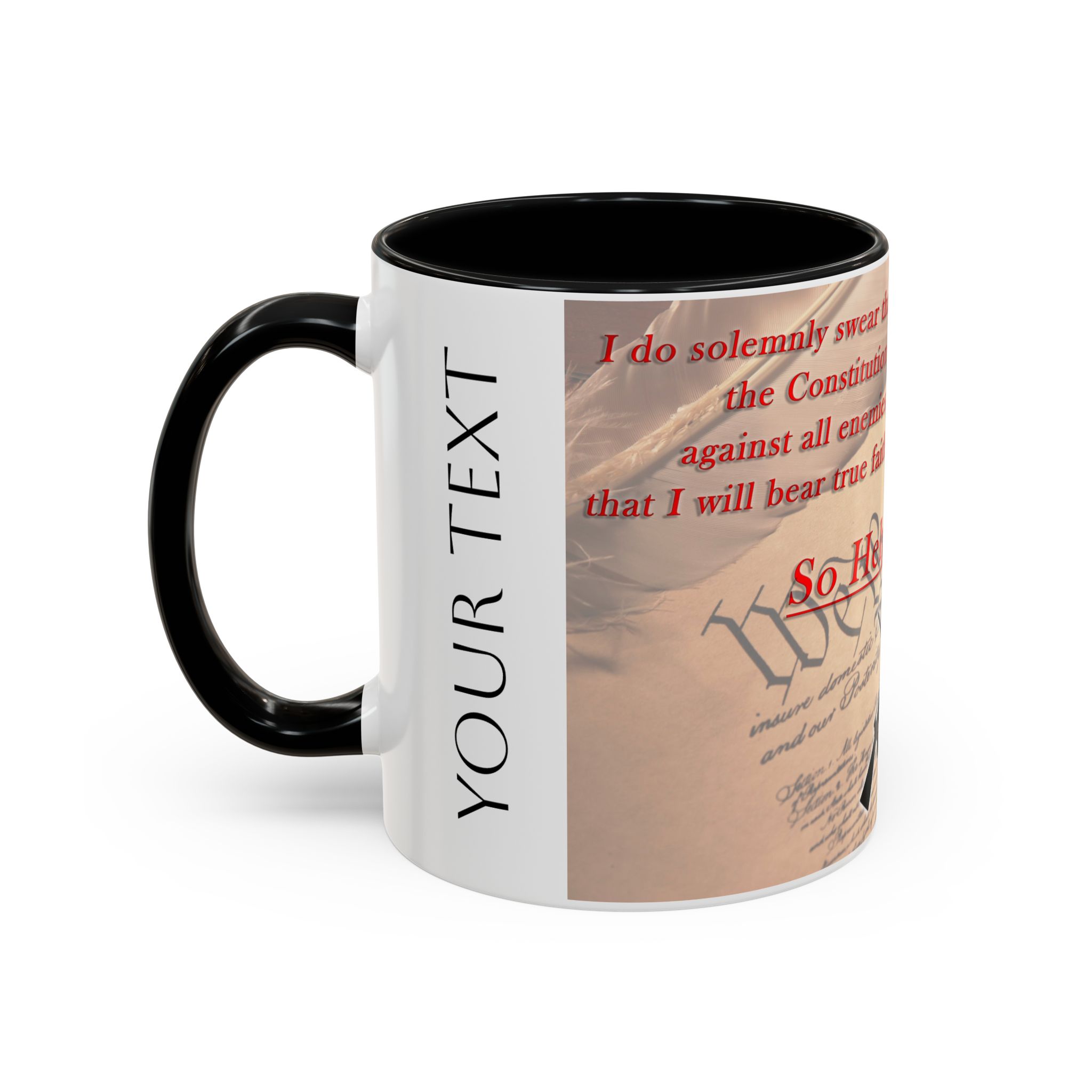 "So Help Me God" Accent Coffee Mug, 11oz