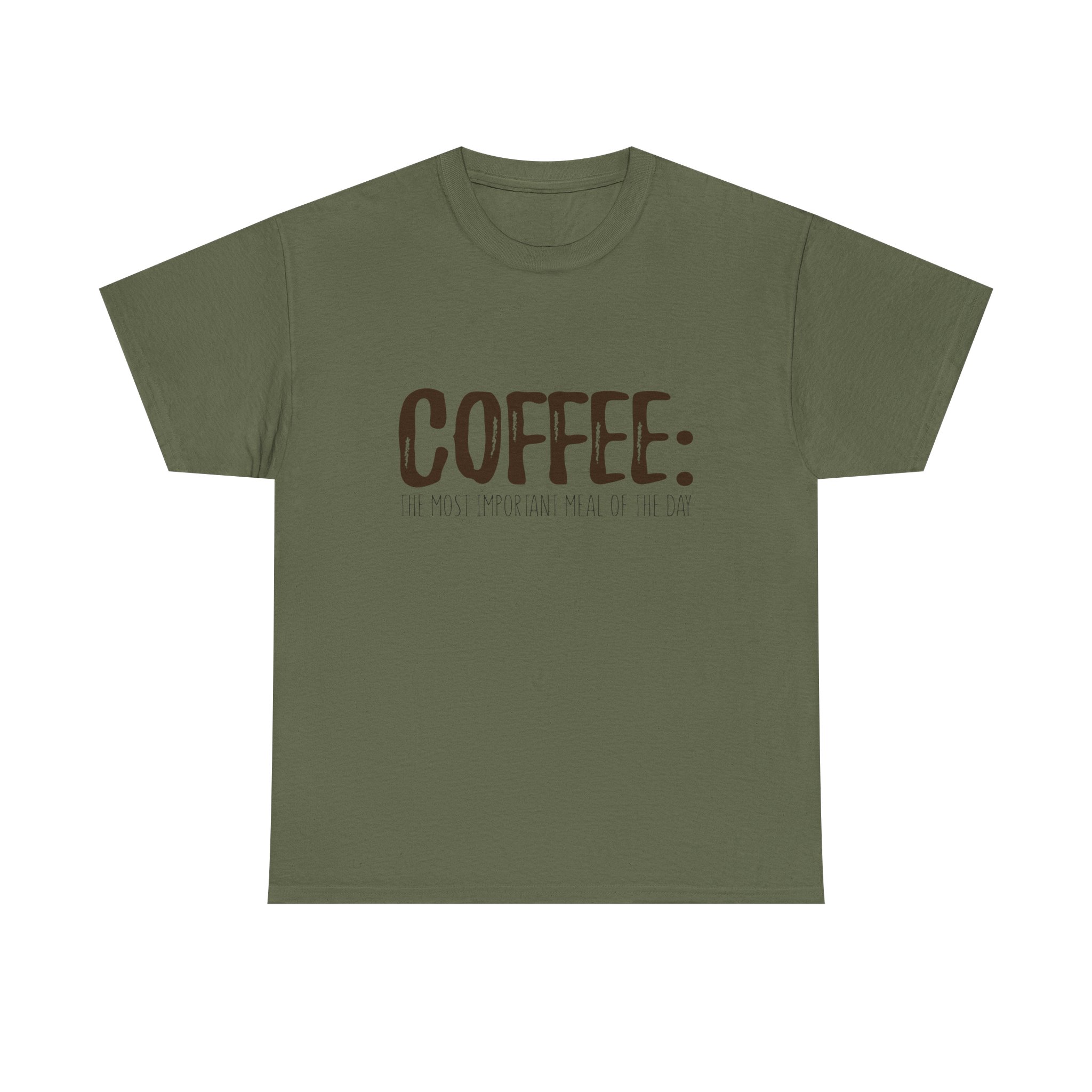 Coffee: The Most Important Meal Of The Day - Unisex Heavy Cotton T-shirt