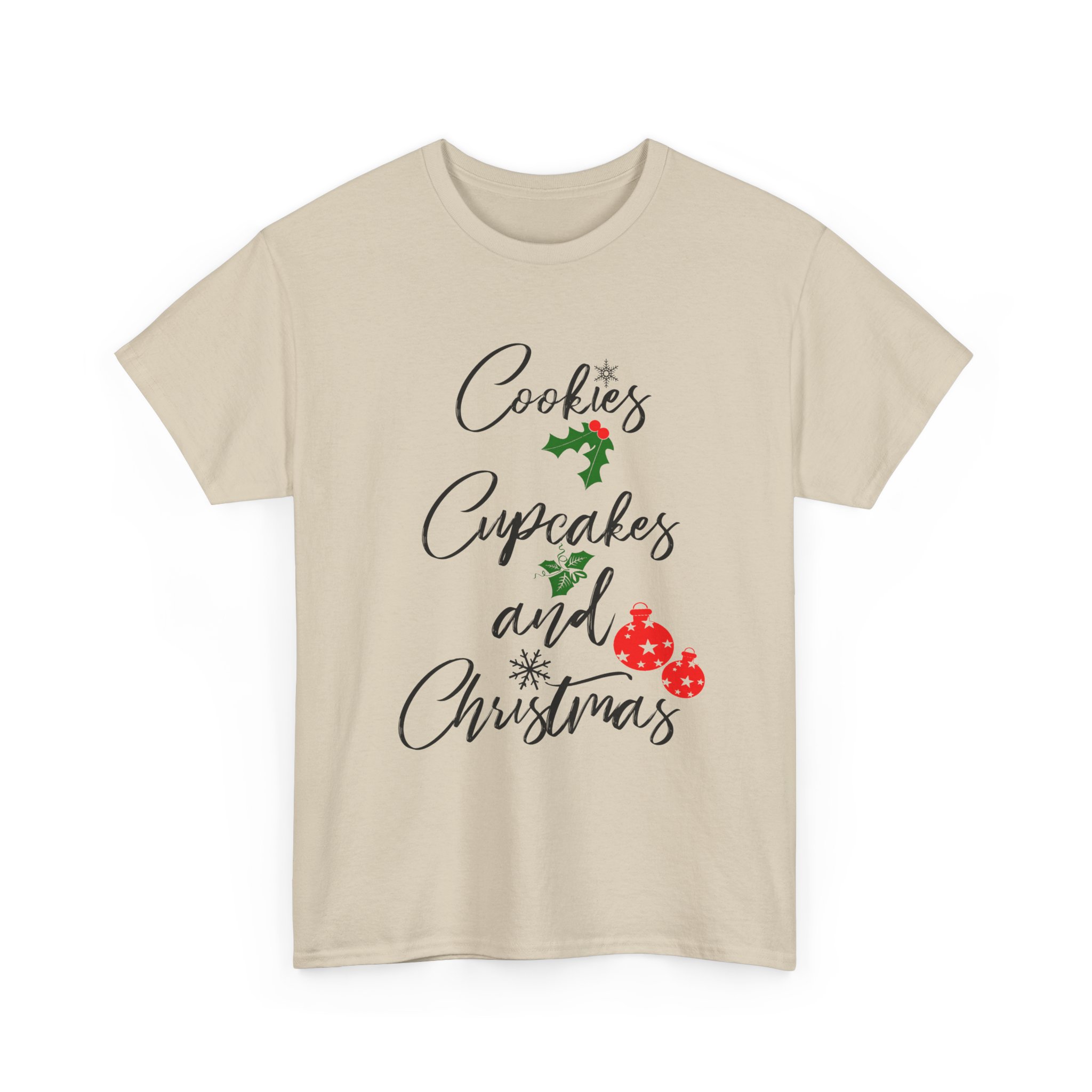 Cookies, Cupcakes and Cookie Christmas T-shirt