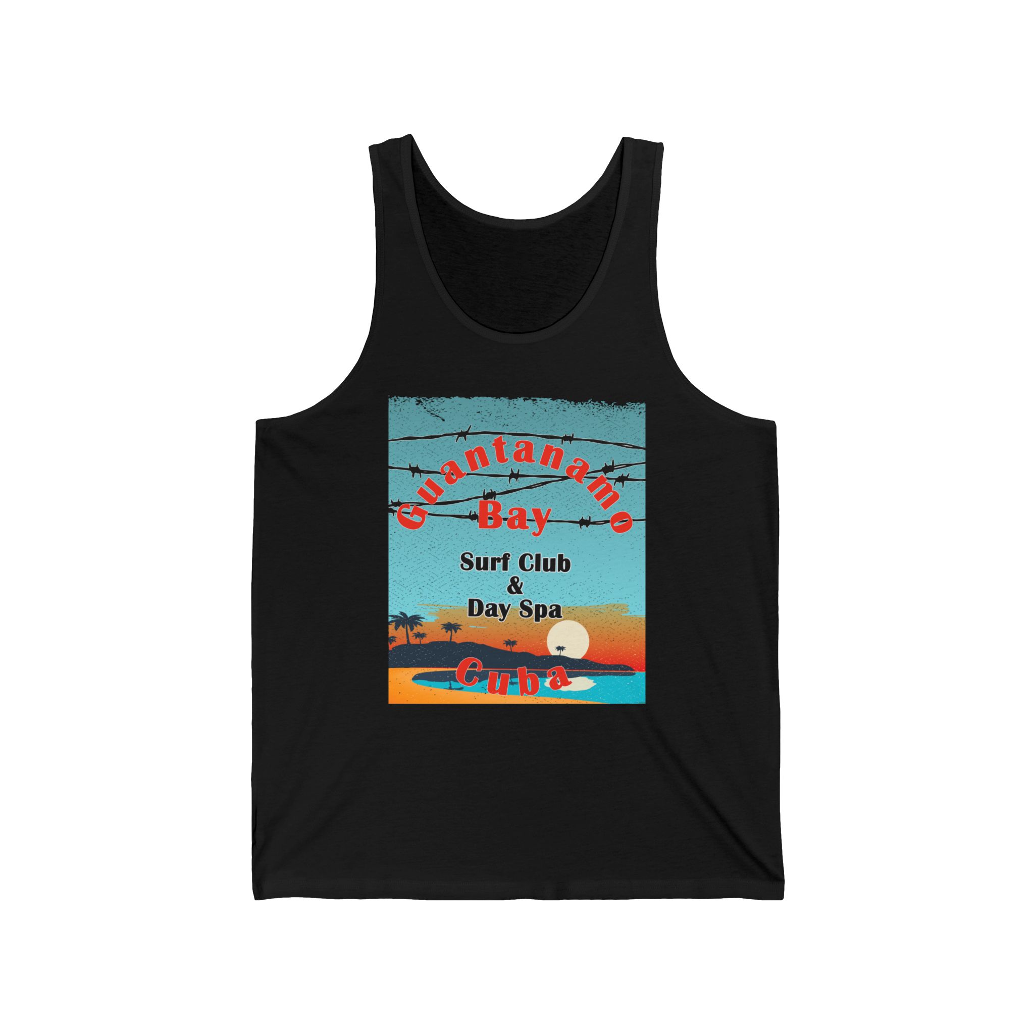 Gitmo Surf Club and Day Spa Jersey Tank Top